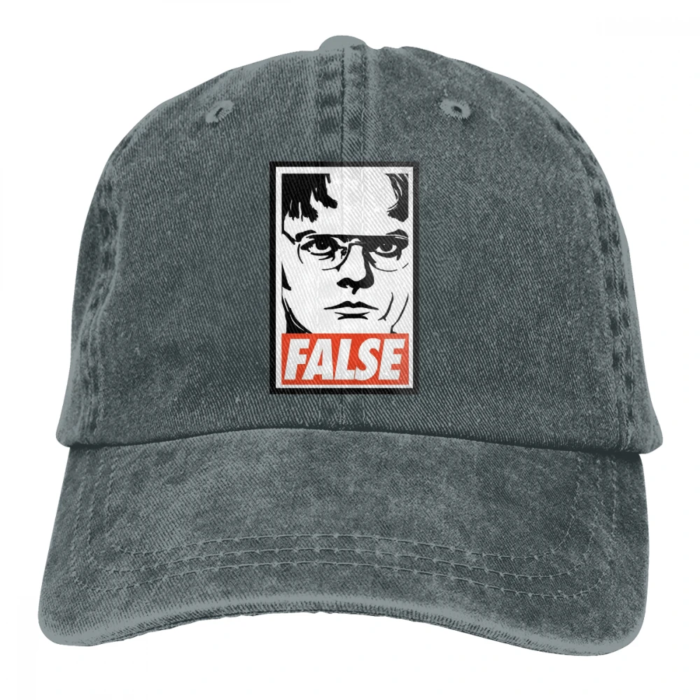 Dwight Schrute ложный Casquette глубокий Хизер унисекс Мужские Женские джинсовые бейсболка с ремешком кепки Регулируемый Гольф папа шляпа