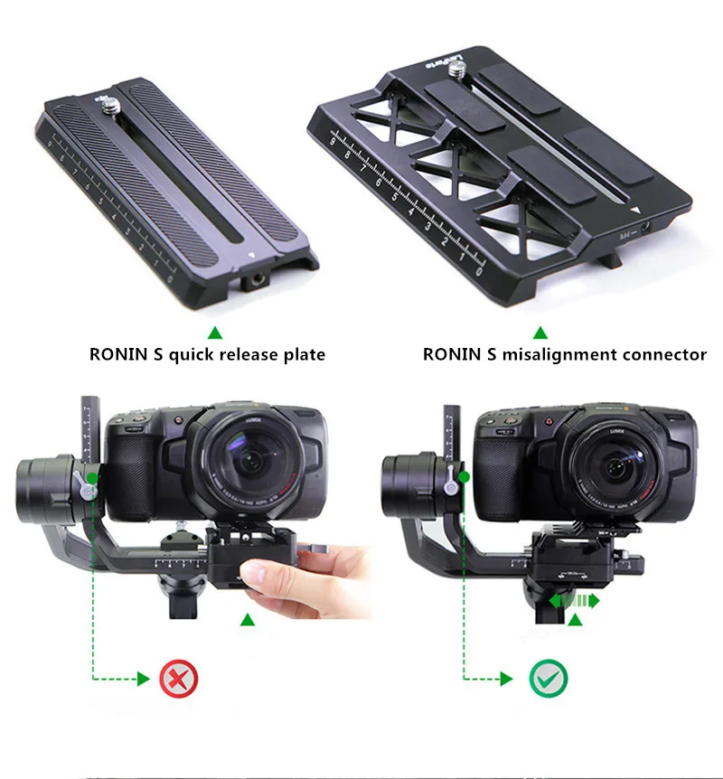 DJI Ronin S стабилизатор дислокация камеры доска Базовая пластина камеры стабилизатор Быстрая Монтажная пластина аксессуары