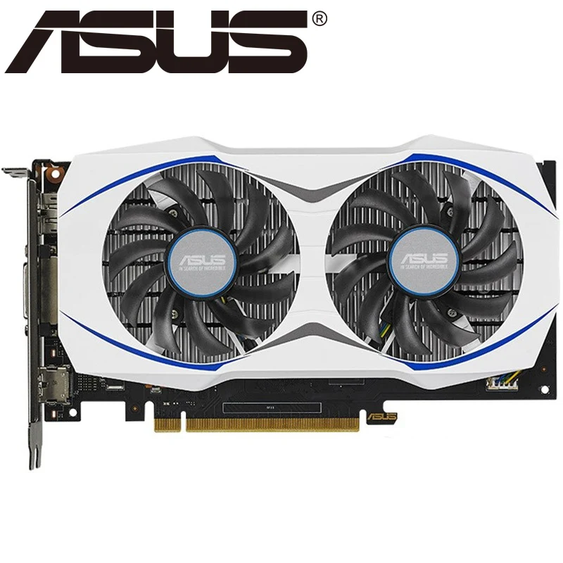 Видеокарта ASUS, оригинал GTX950, 2 ГБ 128 бит GDDR5 графические платы для nVIDIA, видеоадаптеры Geforce GTX 950, б/у, для игр 1050 750 TI-2