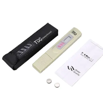 

2 in 1 Professional Water Quality Analyzer TDS-3 Monitor TEMP Meter for Aquarium Thermometer Measurement Tool with Leather case
