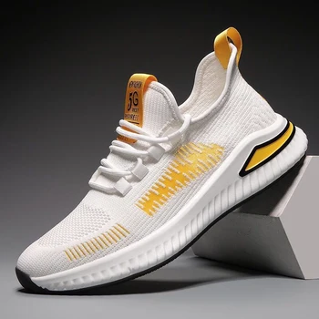 

2020 New Fashion Men Sneakers Mesh Casual Shoes Lac-up Men Shoes Lightweight Vulcanize Shoes Walking Sneakers Zapatillas Hombre