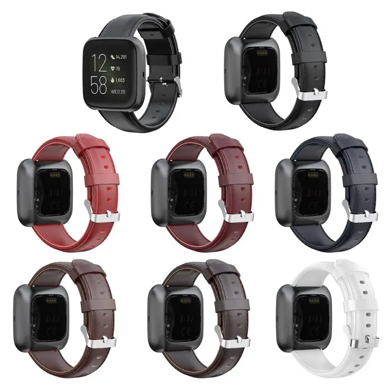 Кожаный сменный спортивный браслет ремешок для часов Ремешок Для Fitbit Versa/Versa 2/Versa Lite Смарт-часы K1AA