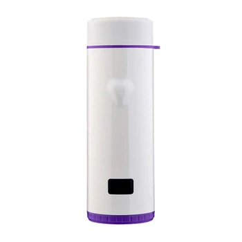 

Lighting Water Bottle - You Press It,Magic Heart Lighting - Press Sensitive Temperature - Led Temperature Control Display (purpl