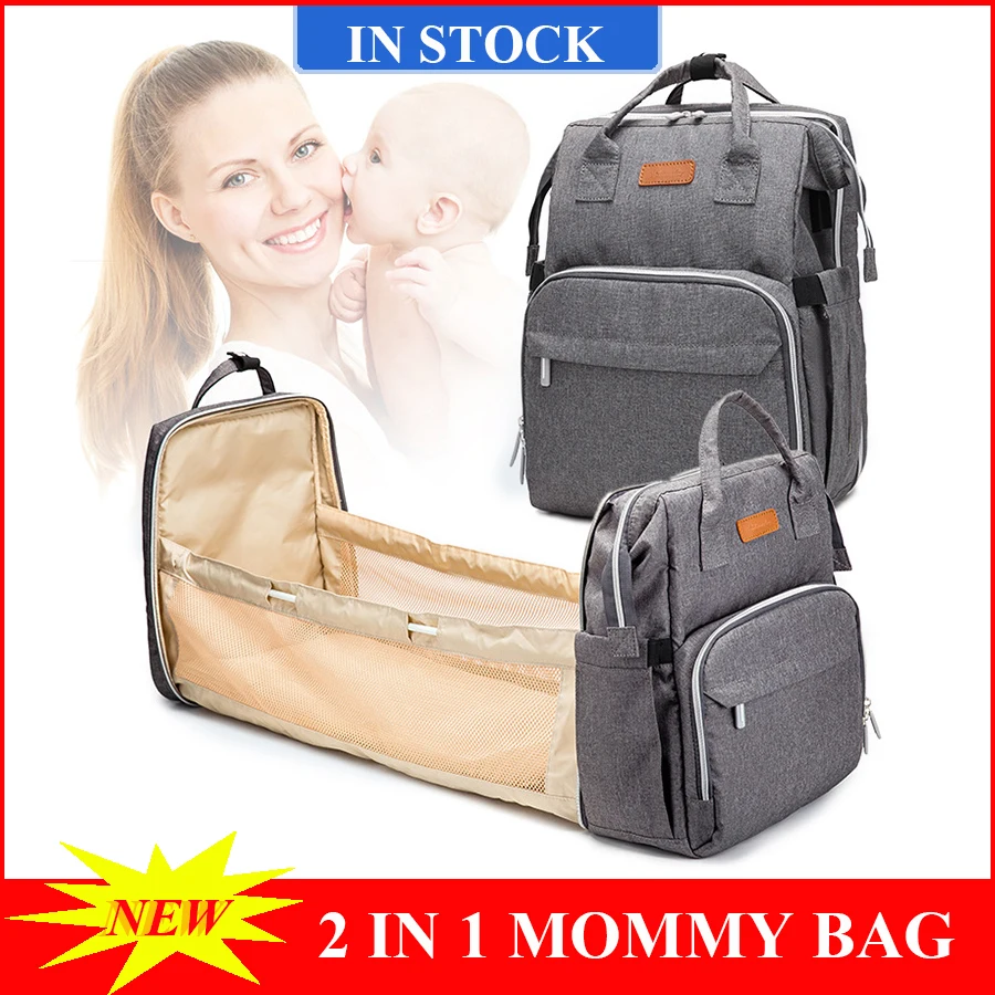 Multifunctional Portable Diaper Bag Baby Travel Backapack Baby Bed