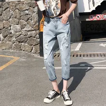 Cheap wholesale new Spring Summer Autumn Hot selling women's fashion casual Denim Pants FP25301