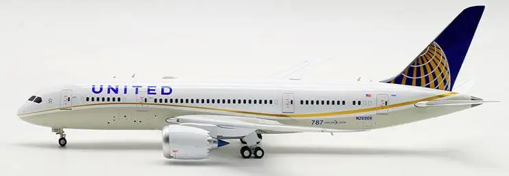 Inflight Юнайтед Эйрлайнз Боинг B787-8 N26906 1/200 литая модель самолета