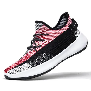 

New sports shoes wild mesh breathable men's shoes men's color stitching sports shoes menbreathable lace-up casual shoes