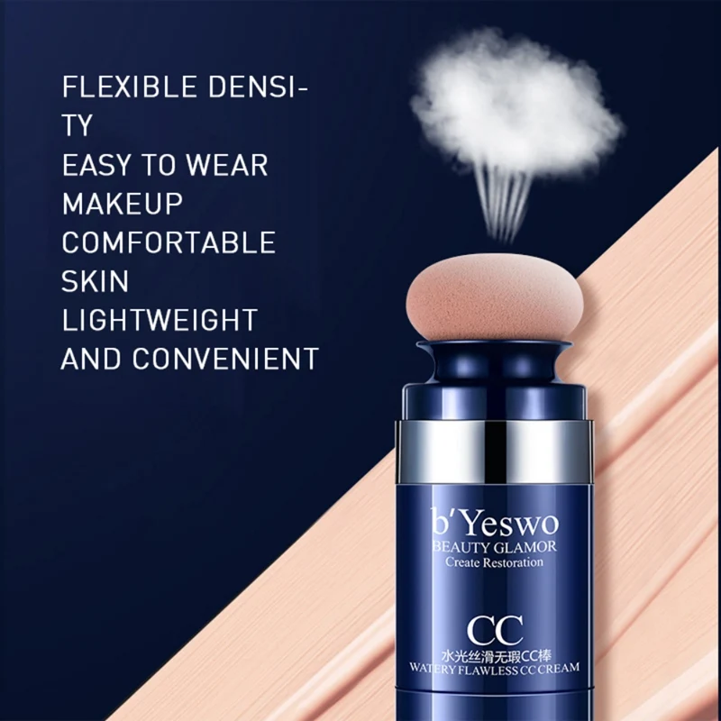 

Air Cushion CC Cream Waterproof Moisturizing Brighten Skin Tone Cover Blemishes CC Cream