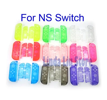 

5sets Transparent Housing Shell Cover for switch Controller shell Case left right shell cover middle frame Clear