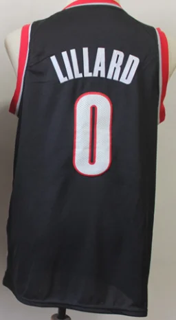 As photo Мужской baskeball Portland Damian Lillard c. J. McCollum Клайд Дрекслер Майки - Цвет: As photo