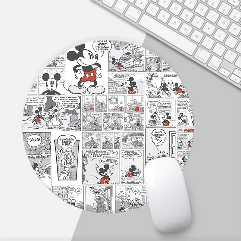 My Favorite Disey Mickey Mouse round  Mouse pad PC Computer mat gaming Mousepad Rug For PC Laptop Notebook