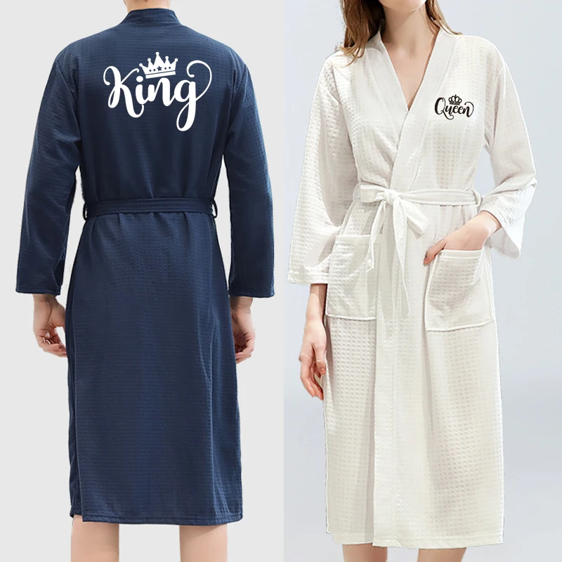 Wedding Party Customize Nama Date Women Men Bathrobe Kimono Dressing Gown Bride Groom Bridesmaid Robe