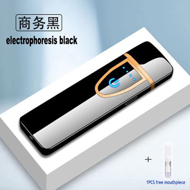 Электронный USB Зажигалка милый Электрический Смарт сенсорный Vape сенсор для курения мужские гаджеты в комплекте мундштук для курения аксессуары