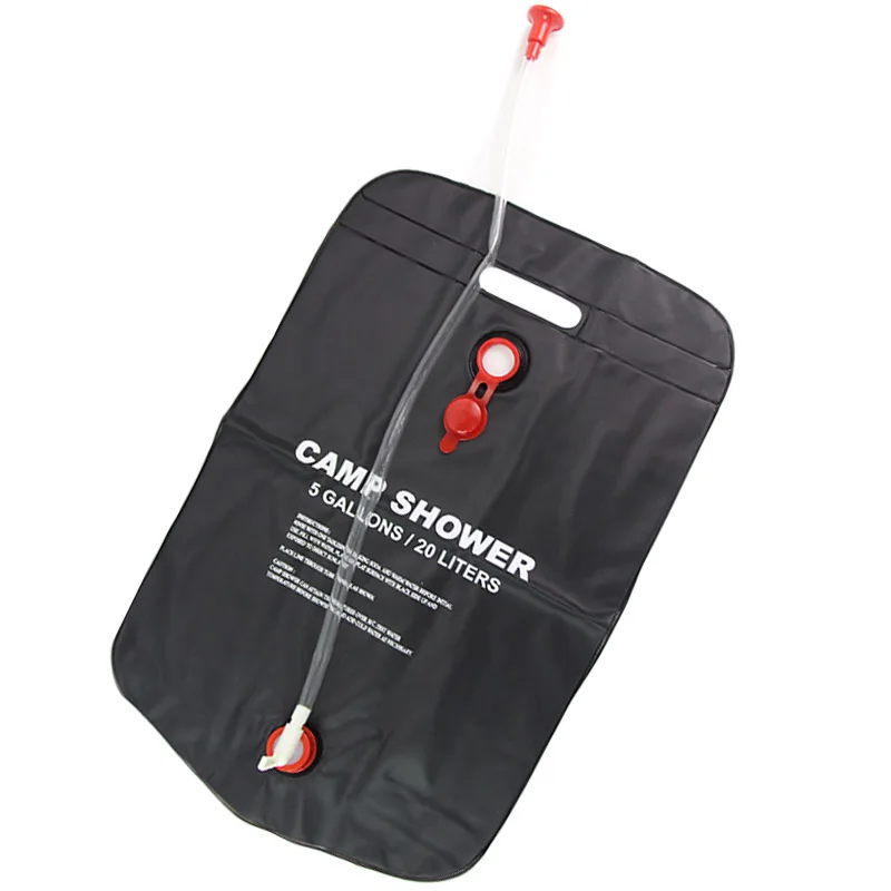 PVC 20L Water Bag Foldable Solar Energy Heated Shower Hydration Bag For Outdoor Camping Hiking Climbing Hunting Water Storage
