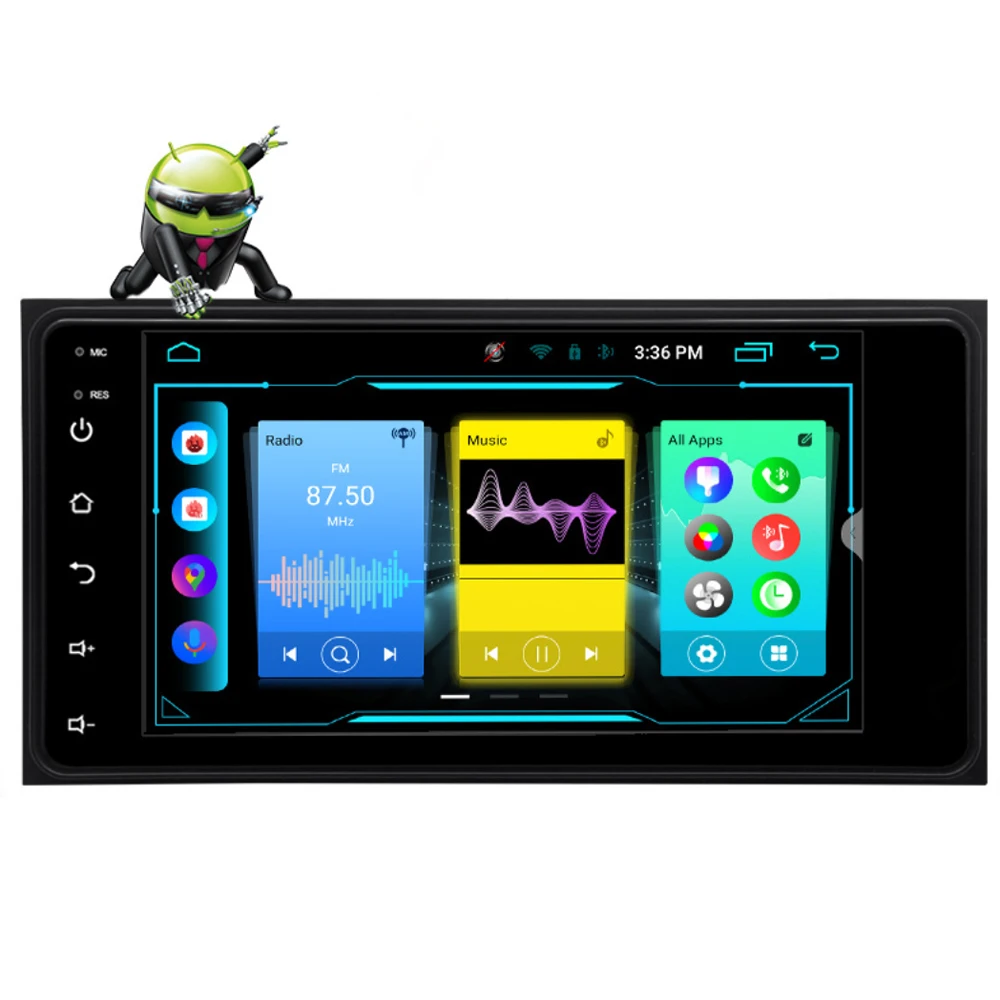 For 7-inch Toyota Universal 8-core Android Navigation Car Bluetooth MP5 Player 2 + 32GB Built-in CARPLAY | Автомобили и мотоциклы