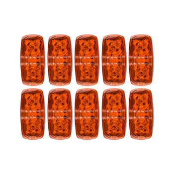 

LED Side marker light RV Boat DC12V 10Pcs Car Auto 4x2inch Amber Color