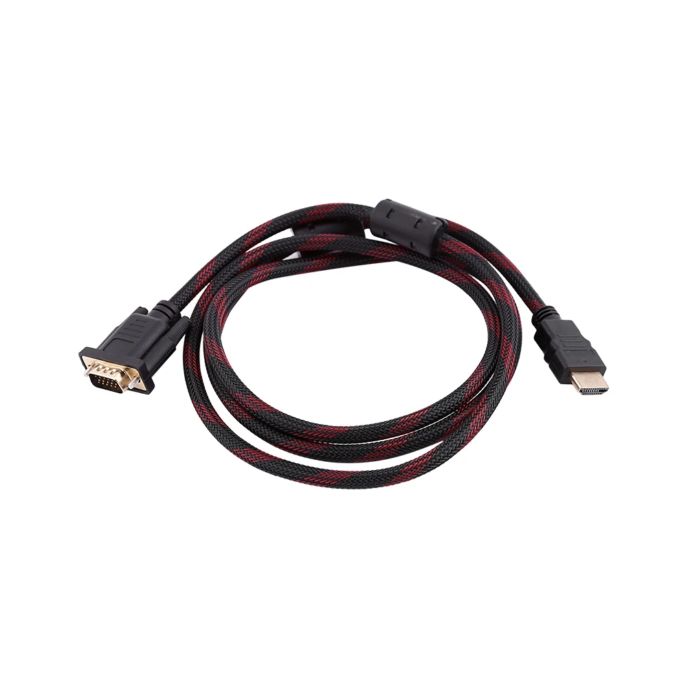 15pin HDMI To VGA Connector Adapter Cable Full HD 1080P Male Cord Transmitter Converters For PS3/4 Laptop TV Sets | Электроника
