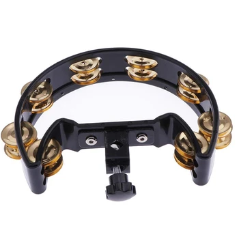 

Drum Rattle Tambourine Delivers a Light Jingle Sound with Hand and Has Applications in Any Musical Setting
