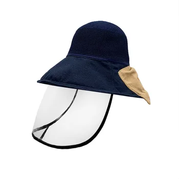 

Anti-spitting Protective Hat Cover Outdoor Fisherman Hat Adjustable Size Dustproof Anti-fog Saliva Waterproof Face Mask Care