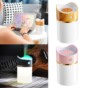 

USB LED Ultrasonic Home Office Humidifier Air Diffuser Purifier Mist Maker Pink