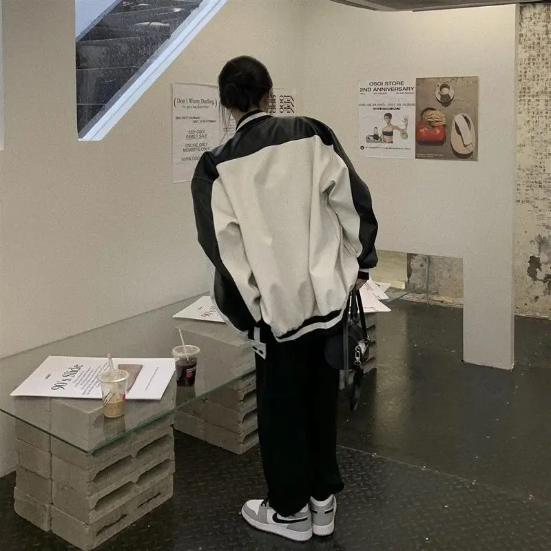 レザージャケット ワッペン ユニセックス A2タイプ 韓国 お洒落 org.jpg