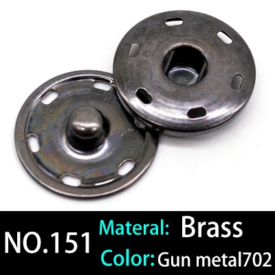 20 Set Bottoni Automatici Da Cucire - Bronzo/Argento/Nero, Diametro 25mm E 30mm, Per Abbigliamento - Foto 9