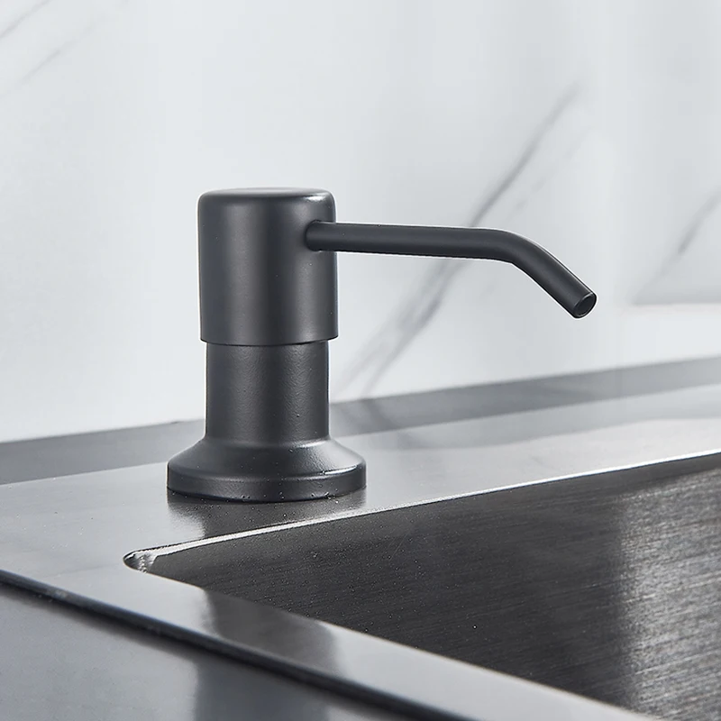 Évier De Cuisine Inox Noir – Regina 50x45cm – Avec Distributeur – Neuf