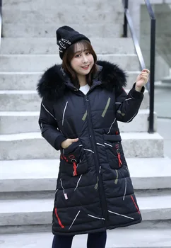 

Big Size Parkas 2019 Women Thick Jackets with Hood Fake Fur Long Ladies Coats Plus Size 4XL 5XL Winter Spring Female Outerwear