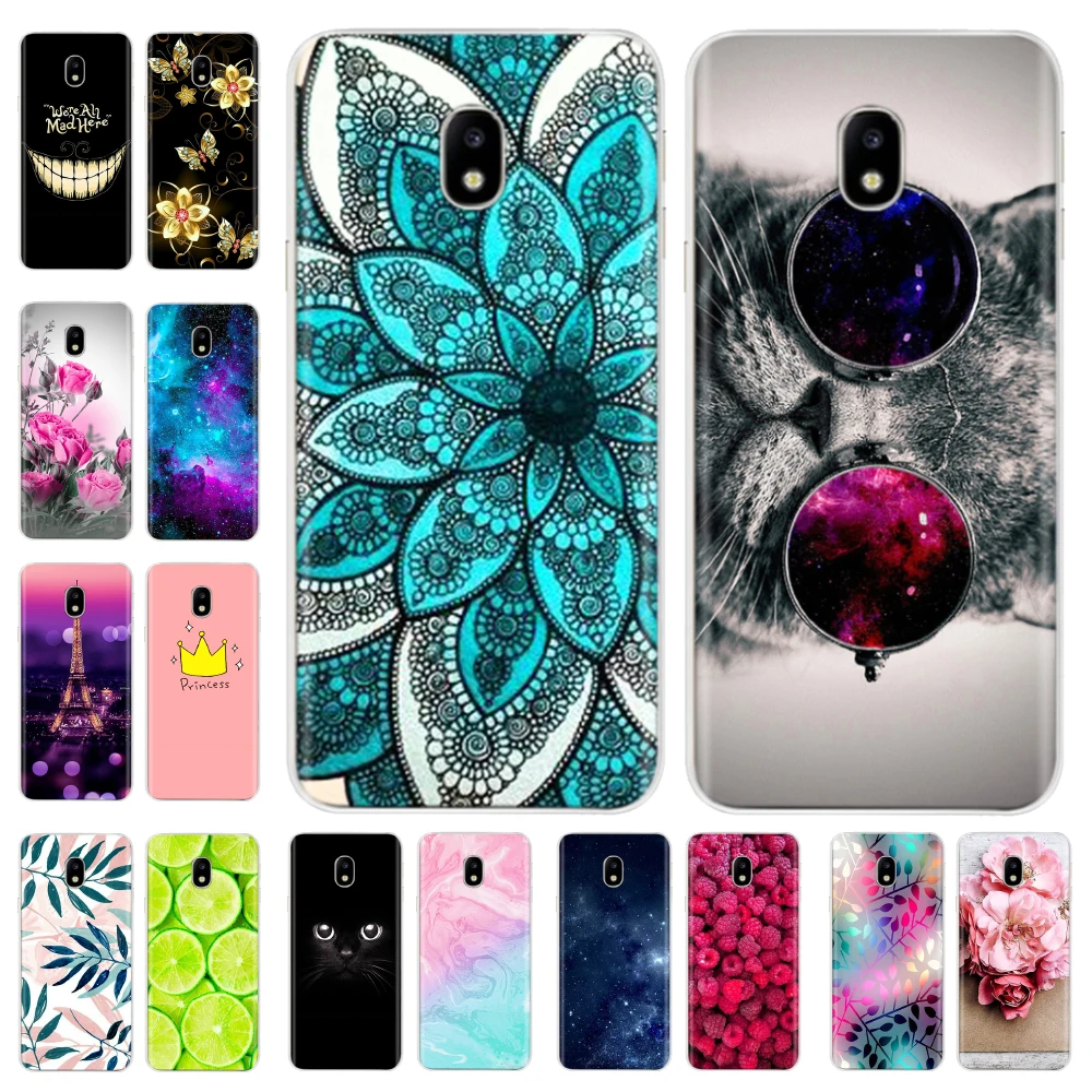 

silicone Case for Samsung Galaxy J3 2017 case J330 J330F SM-J120F Cover for samsung J317 cover funda full Protective bumper coqa