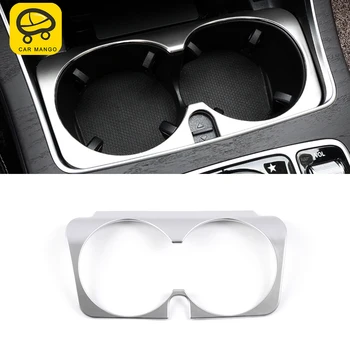 

CarManGo Car Accessories Front Water Cup Holder Trim Sticker Cover Frame Decoration for Mercedes-Benz E-Class W213 2016-2020
