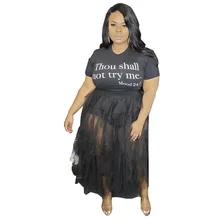 Новинка, сексуальный дизайн, прозрачная плиссированная юбка из вуали, женская Европейская Горячая Распродажа, большой размер, высокая талия, черная юбка миди из вуали