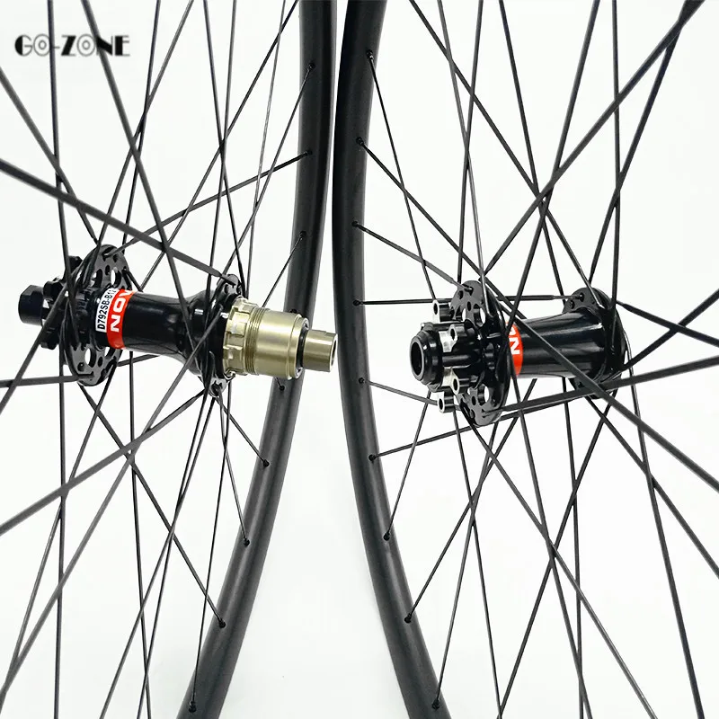 29er диск mtb карбоновые колеса Асимметричные 30,5x19,5 мм бескамерные с novatec D791SB D792SB 100x15 142x12 колесная стойка 1420 спицы