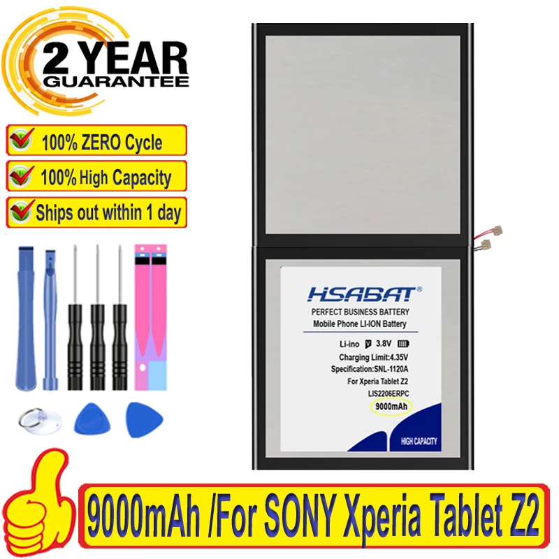 Top Brand 100 New 9000mah Lis2206erpc Battery For Sony Xperia Tablet
