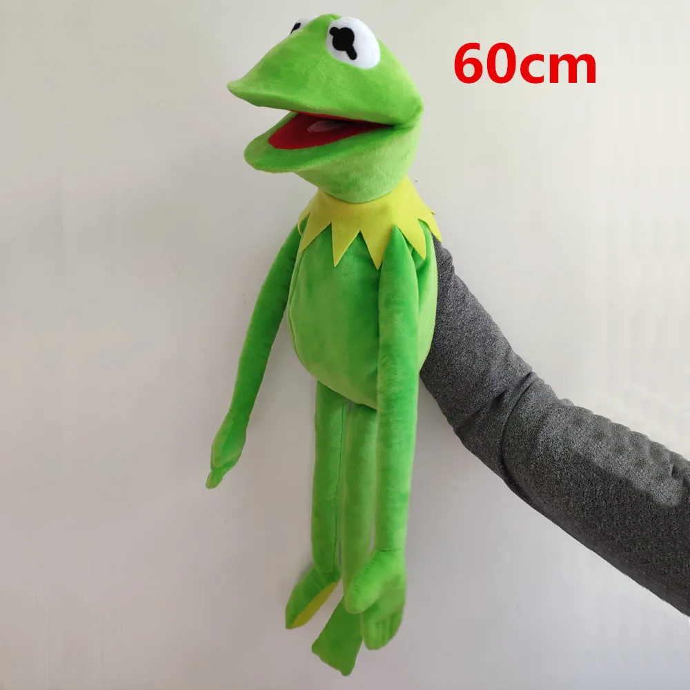 The Muppets KERMIT FROG Stuffed animals Hand puppet Plush 60cm = 23.6inch Baby Boy Toys For Children Birthday Gift animal finger puppet