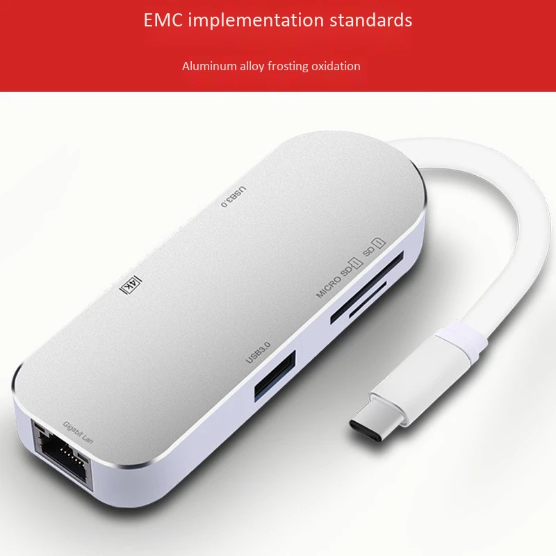 Тип C для Ethernet Rj45 1000 Мбит/с Hdmi 4 к Otg Устройство для чтения карт SD TF Usb3.0 концентратор конвертер с Pd Тип C зарядное устройство адаптер