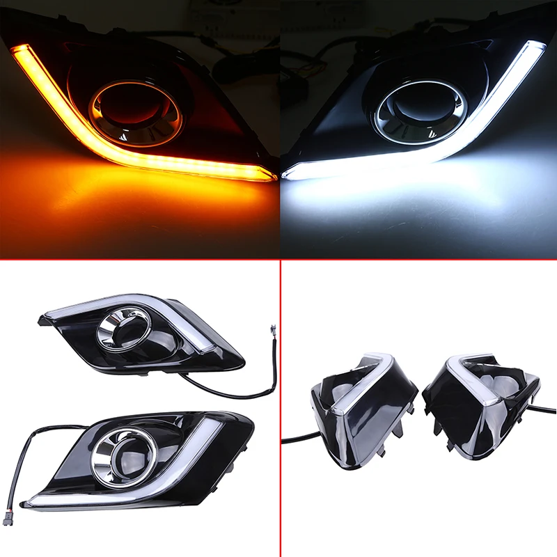 POSSBAY 2 предмета светодиодный дневного света DRL сигнал поворота для Mazda3 (BM) Axela