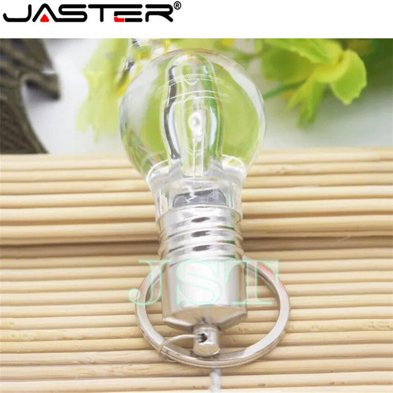 JASTER Fashion hot selling creative LED color light bulb USB flash drive USB 2.0 4GB 8GB 16GB 32GB External Storage memory stick