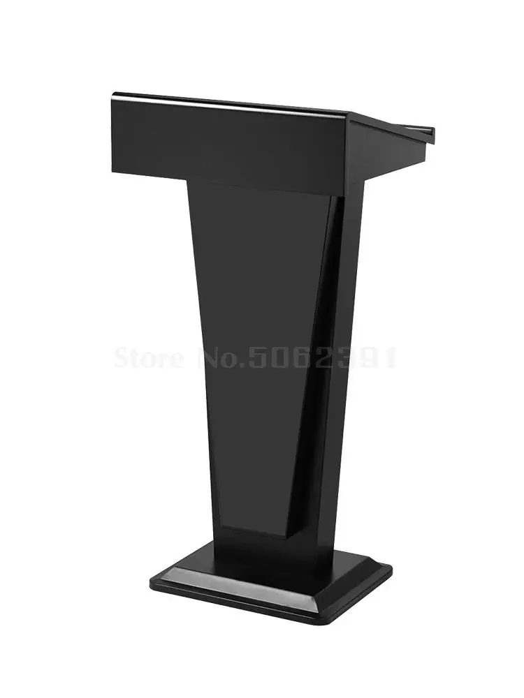 Color : Light walnut, Size : One size Host Stage Podium Speaking Reception Welcome Speaking Training Teachers Podium Table Parking Consultant Hosting Front Desk Floor Standing Lectern Podium 