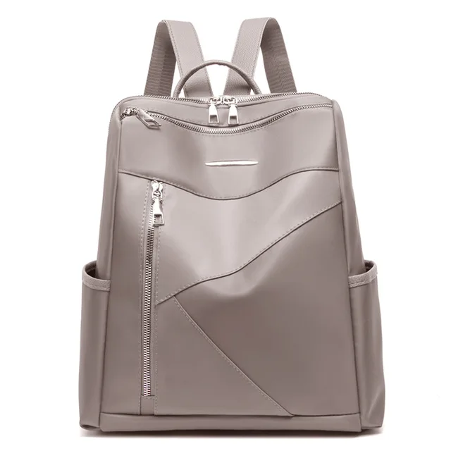 Новинка, женские мягкие Роскошные рюкзаки из Оксфорда, Mochila Feminina, простая сумка для книг на молнии, Большой Вместительный рюкзак для отдыха и путешествий - Цвет: khaki