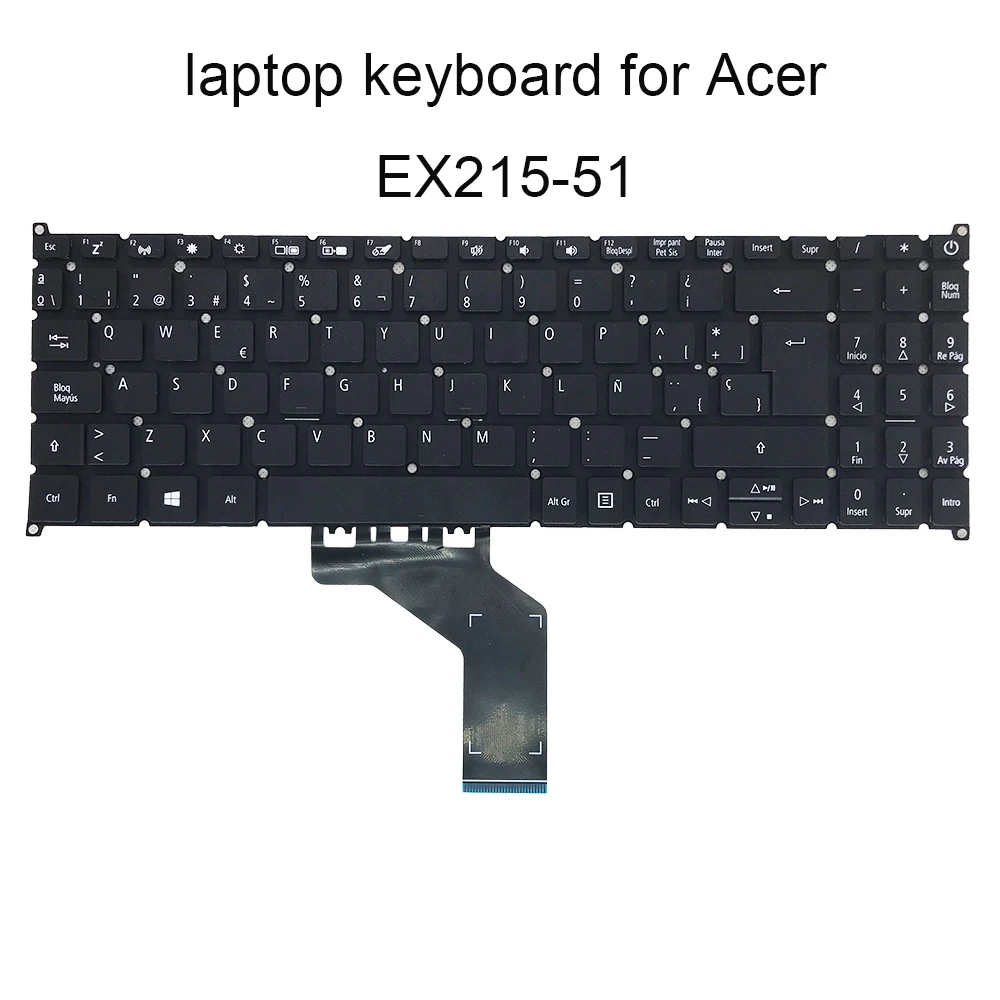 Сменные Клавиатуры US SP EX 215 для Acer Extensa 15 EX215 51 испанская английская клавиатура enter