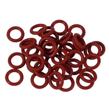 

50 pcs Red Silicone O-Rings Oil Seal ring 11mm x 7 mm x 2 mm
