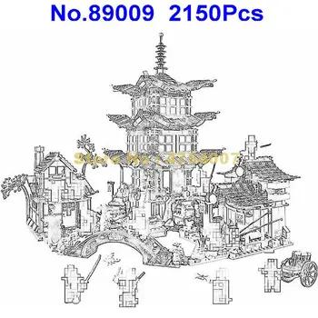 

06022 2150pcs ninja temple of airjitzu jay 12 figures building block 70751 Toy
