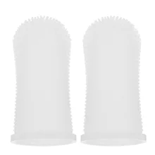 Brosses à dents en Silicone pour bébé, 2 pièces, pour enfants, buccales, pour le nettoyage des dents (blanc) 