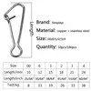 50/100pcs/box Sea Snap Hooks for Fishing Stainless Steel Fishing Swivels Fishing Hook Line Connector 00/0/1/2/3/4# Snap Clips ► Photo 2/6