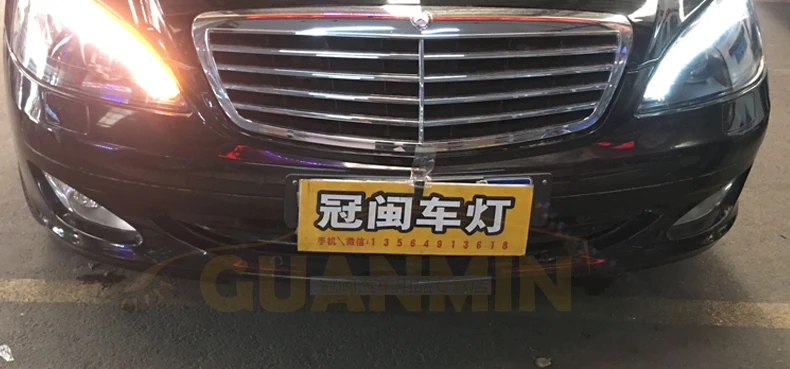 Автомобильный стиль benz Головной фонарь для W221 фары 2006-2009 S300 S400 фары светодиодный авто DRL лампы Hid биксенон авто аксессуары
