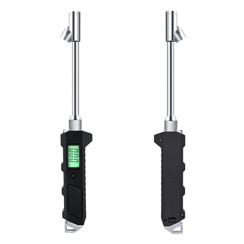 Цифровой манометр в шинах 230 PSI lcd светящийся дисплей с двойной головкой цифровой манометр в шинах для грузовиков с фонариком Func