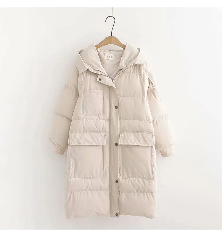 Женская Повседневная обувь однотонная плотная теплая с капюшоном на хлопковой