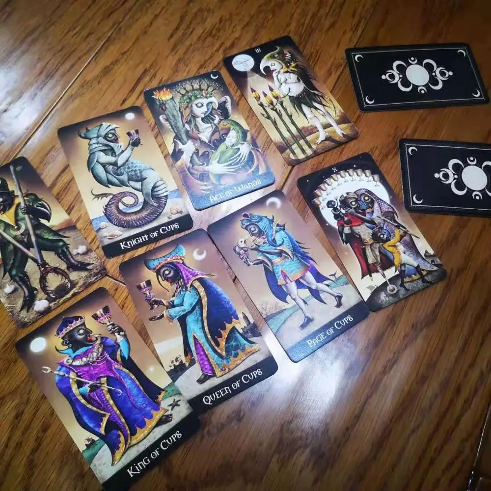 Deviant Moon Alchemy 1977, английское Таро, волшебное Таро, английское издание, настольная игра, загадочное Таро, семейные вечерние карты, игра