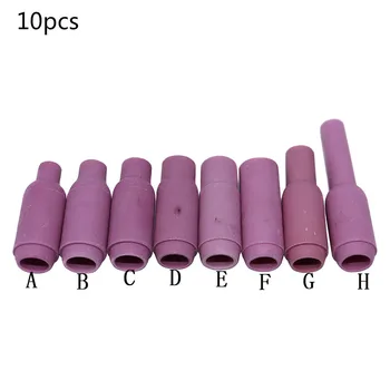 

10pcs Argon Arc Welding Torch Accessories Welding torch porcelain mouth Protective cover Easy Use Home For WP TIG 17/18/26
