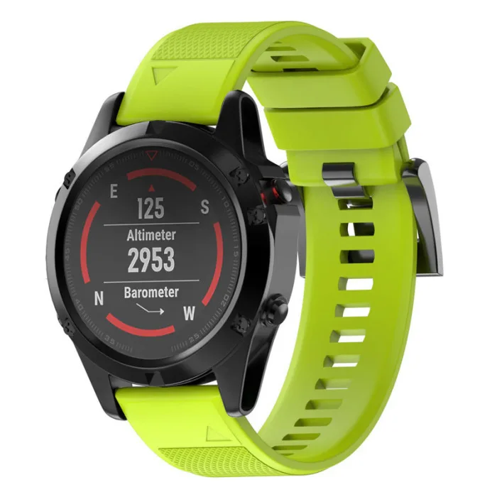 И быстрый Универсальный Съемный ремешок силиконовый ремешок для Garmin Fenix 5 Forerunner 935 Approach S60 Hi 888